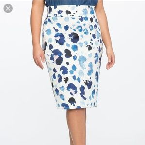 🆕️Eloquii | Neoprene Watercolor Leo Pencil Skirt